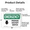 Signmission Electrical Propane Shutoff Switch With Symbol Emergency Sign, Aluminum, 10in W x 7in L, 2PK OS-2PACK-EM-A-710-L-10291 - alternate 5